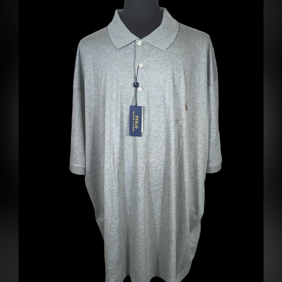 NWT POLO RALPH LAUREN BIG & TALL STEEL HEAT POLO SZ 5XB - Picture 1 of 5
